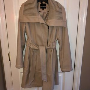 Express tan pea coat